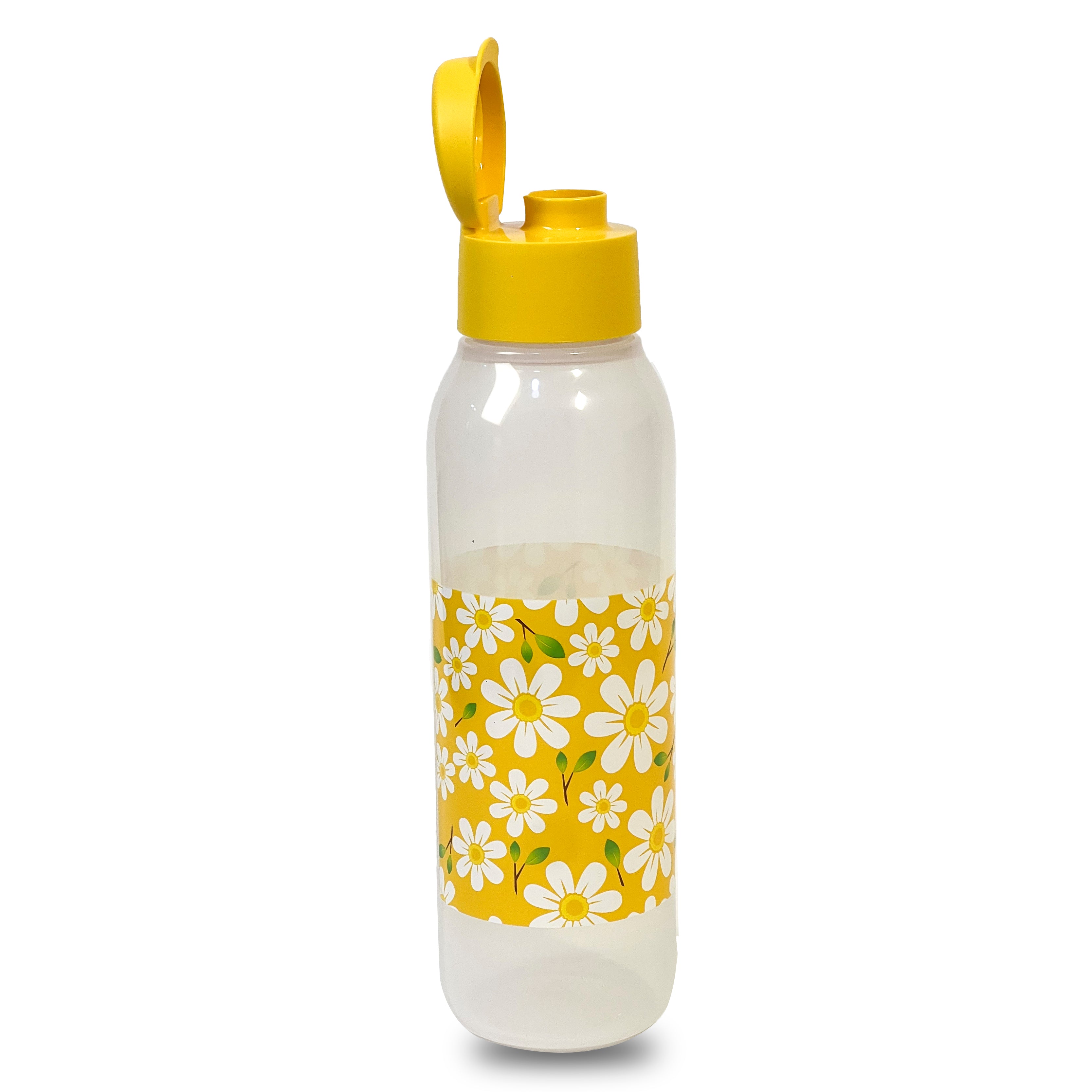 750 ml yellow flowers bottle