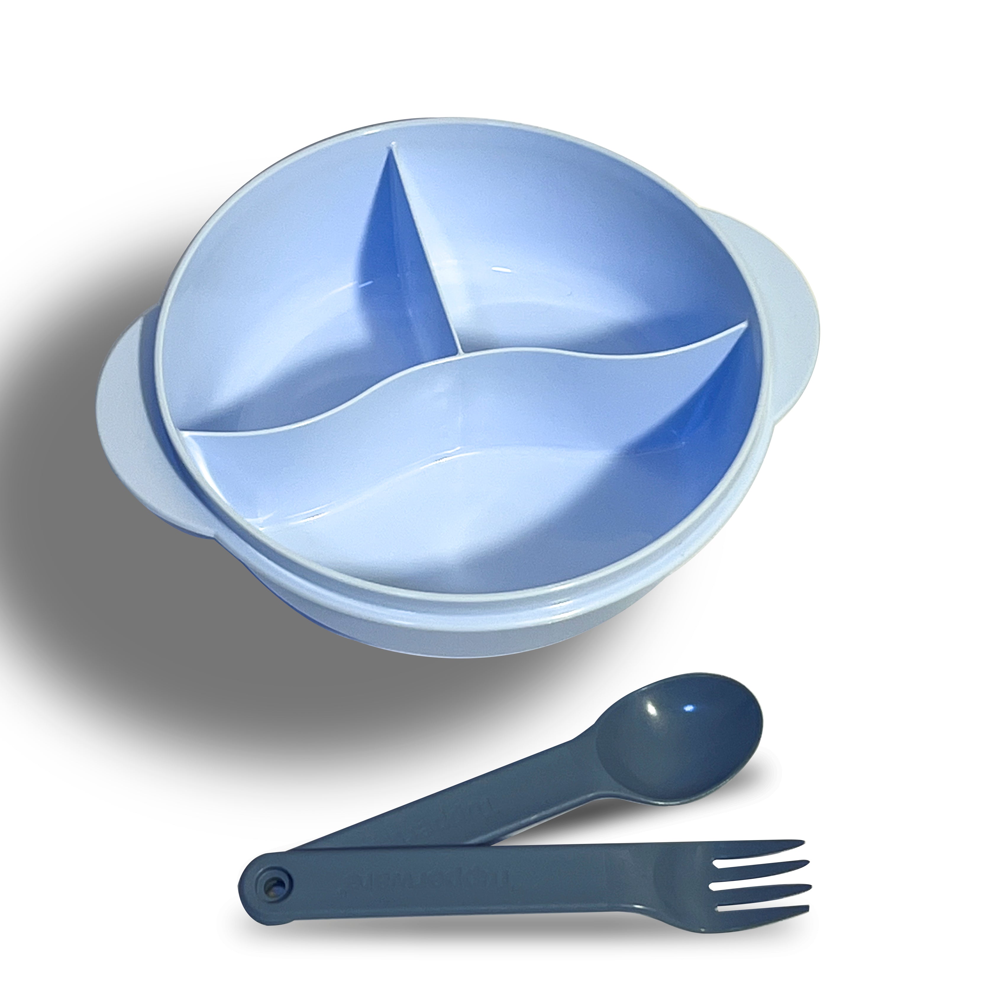 Fancy crystalwave blue lunch set