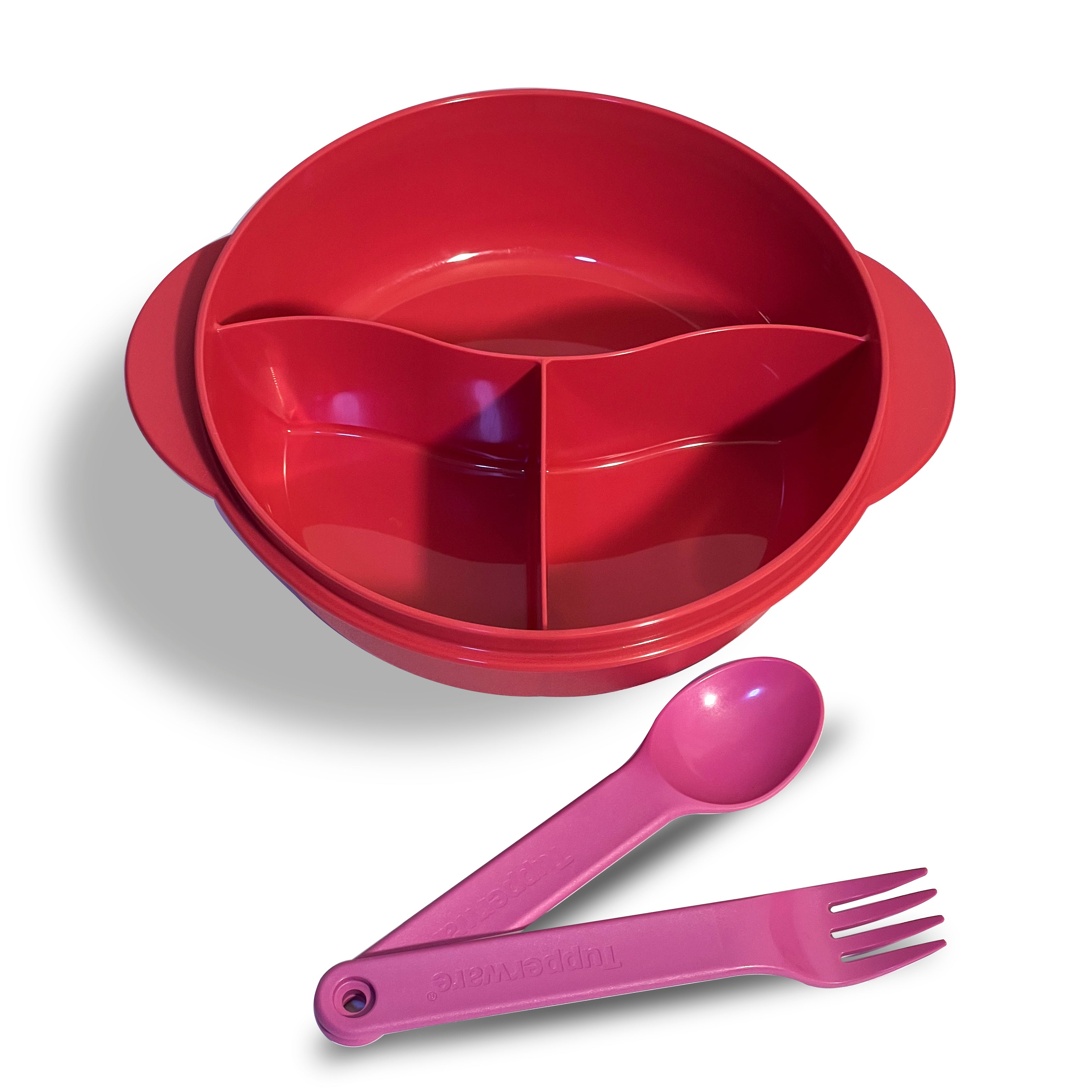 Fancy crystalwave pink lunch set